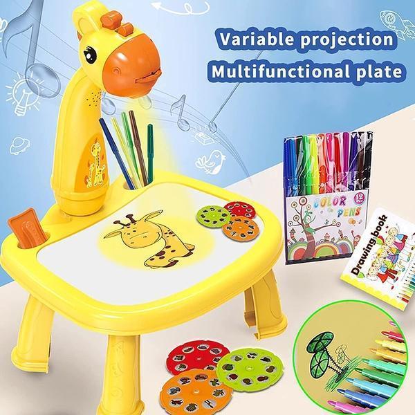 LED projector drawing table for kids