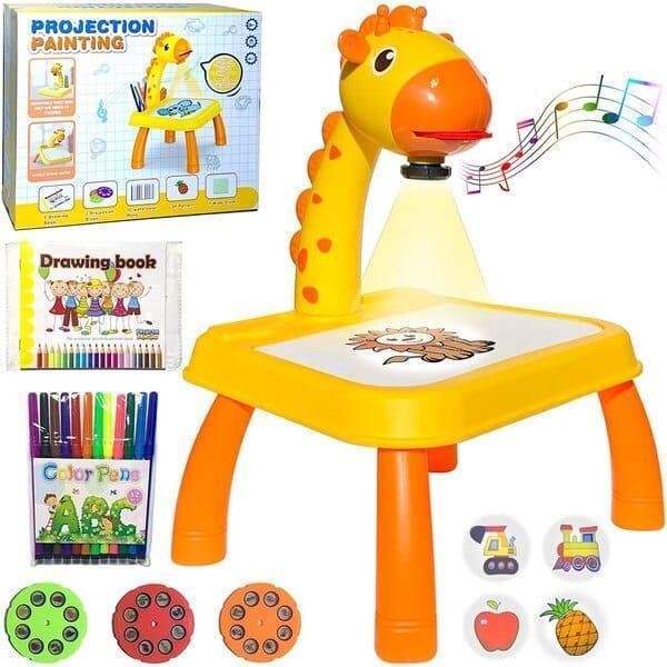 LED projector drawing table for kids